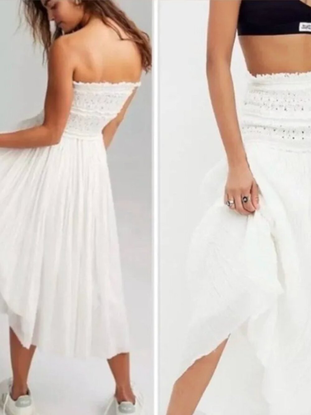 FREE PEOPLE PRAIRIE CONVERTIBLE DRESS*SKIRT*MAXI*BOHO - BRAND NEW WITH TAGS-$148 - Picture 12 of 16